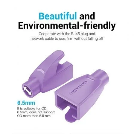 Vention Funda Protectora RJ45 Morada (100 unidades)